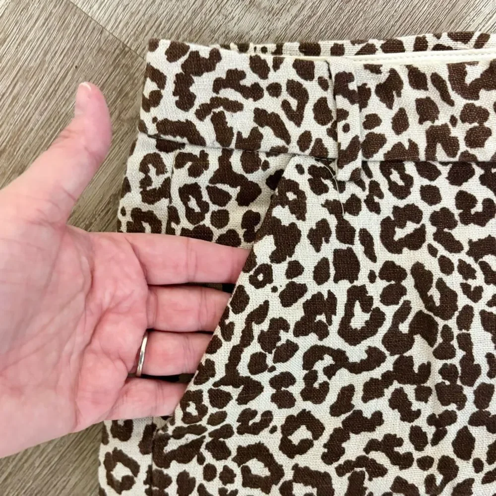 J Crew Leopard Chino Short L1